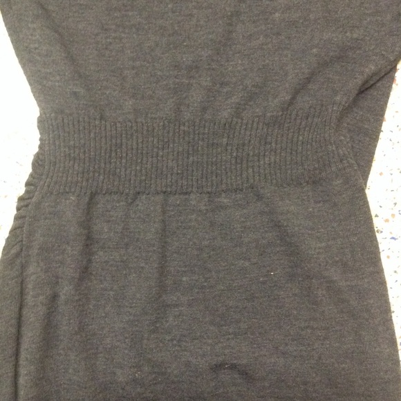 Gray merino wool wrap sweater dress Loft size M - Picture 6 of 6